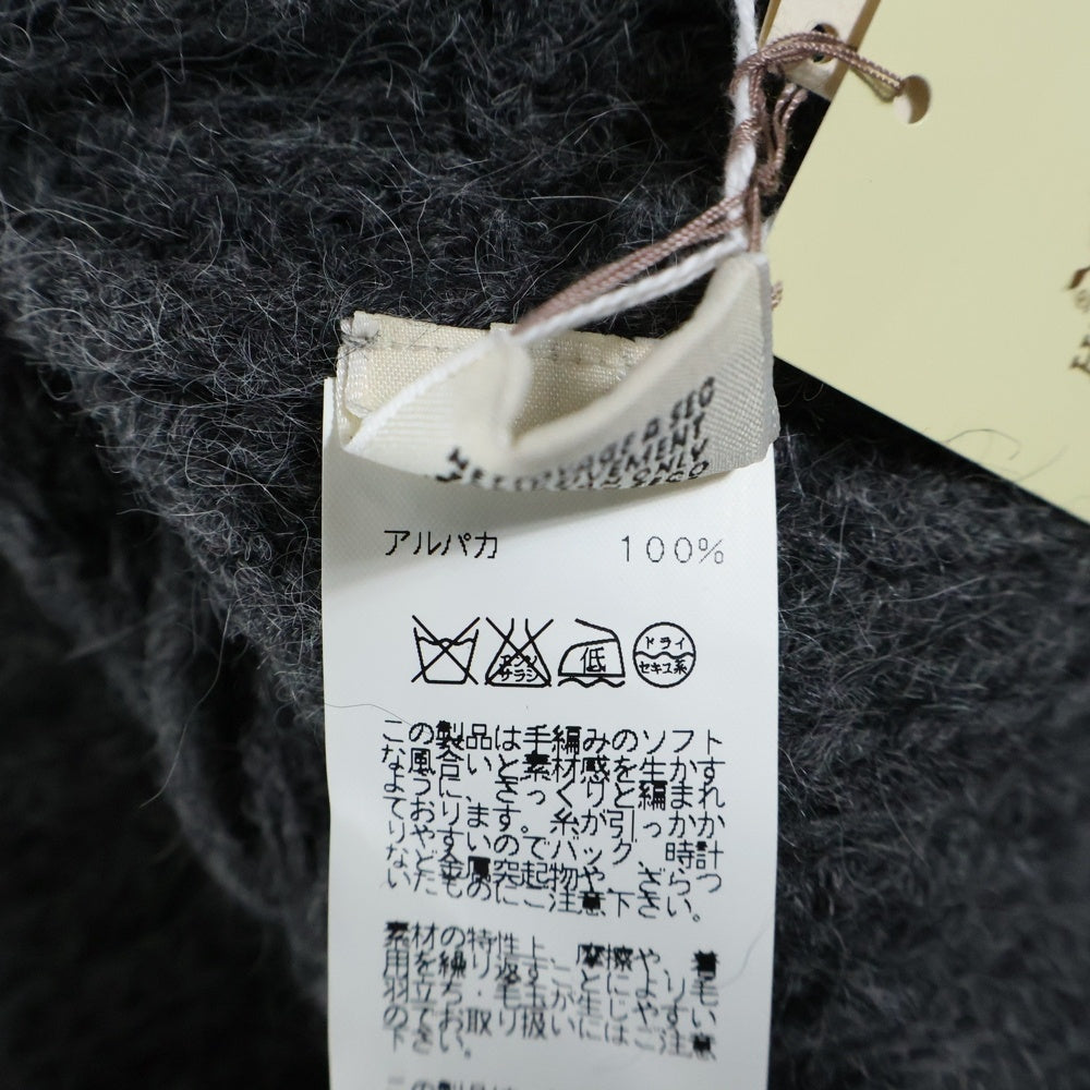 HERMES(エルメス) アルパカ ウール カーディガン グレー