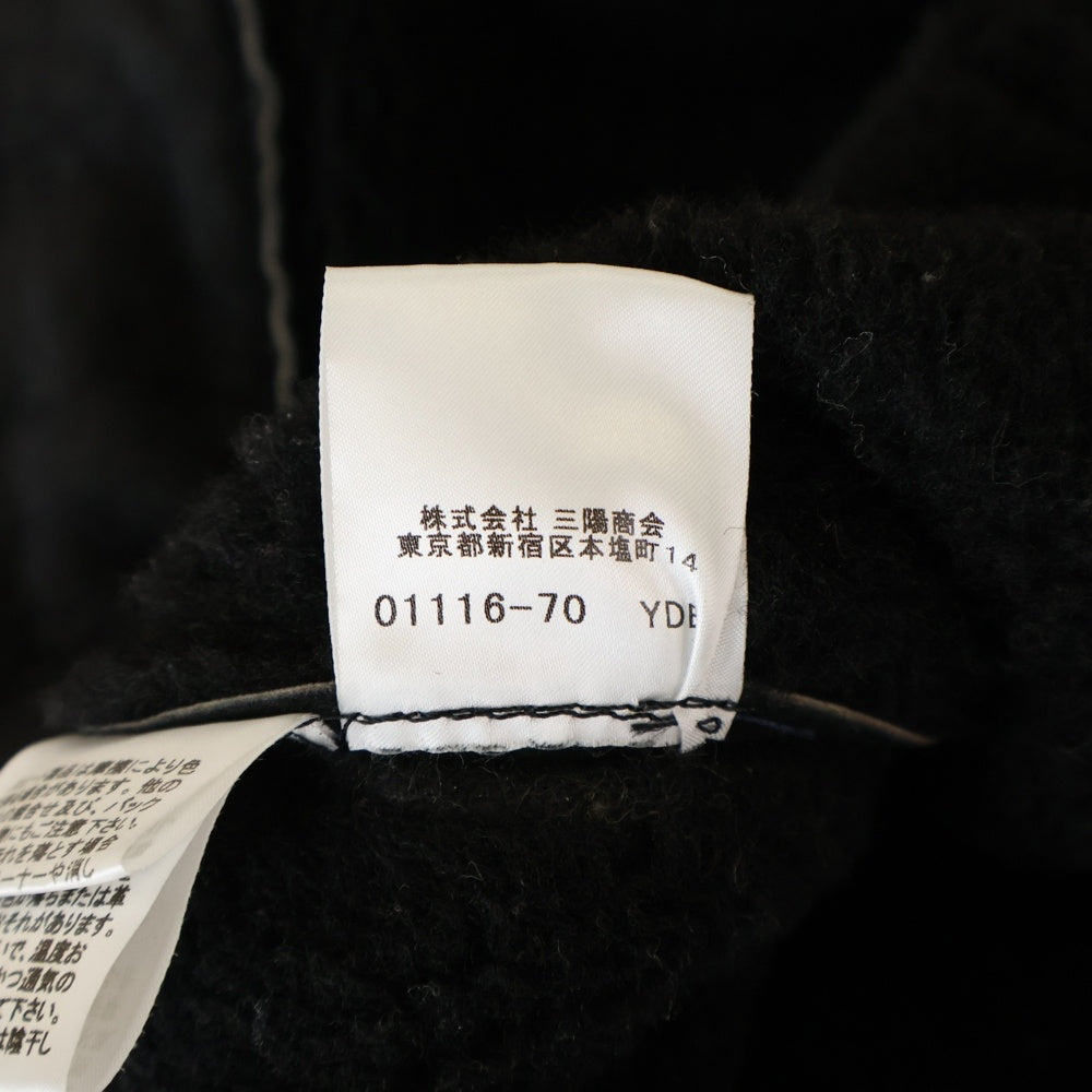 BURBERRY(バーバリー) ムートン スエード ラムレザー ボアライニング トグルボタン ダッフルコート ブラック レディース FR095-733-09