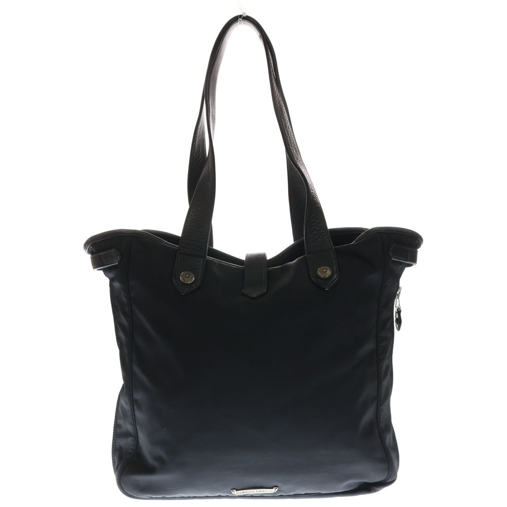 CHROME HEARTS(クロムハーツ) ガンスリンガー ストラップ ナイロン レザー トートバッグ ブラック シルバー