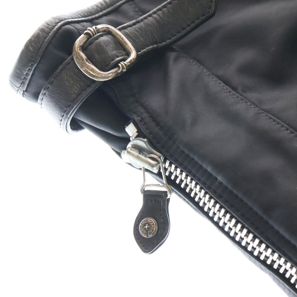 CHROME HEARTS(クロムハーツ) ガンスリンガー ストラップ ナイロン レザー トートバッグ ブラック シルバー