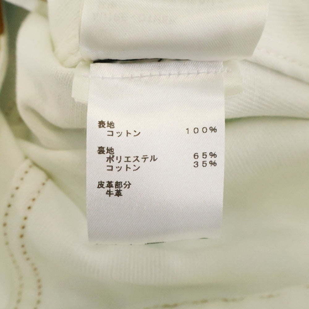 LOUIS VUITTON(ルイヴィトン) 23SS LVスプレー レザーパッチ モノグラム デニム トラッカージャケット ホワイト/ブルー RM231M U14 HOA10W