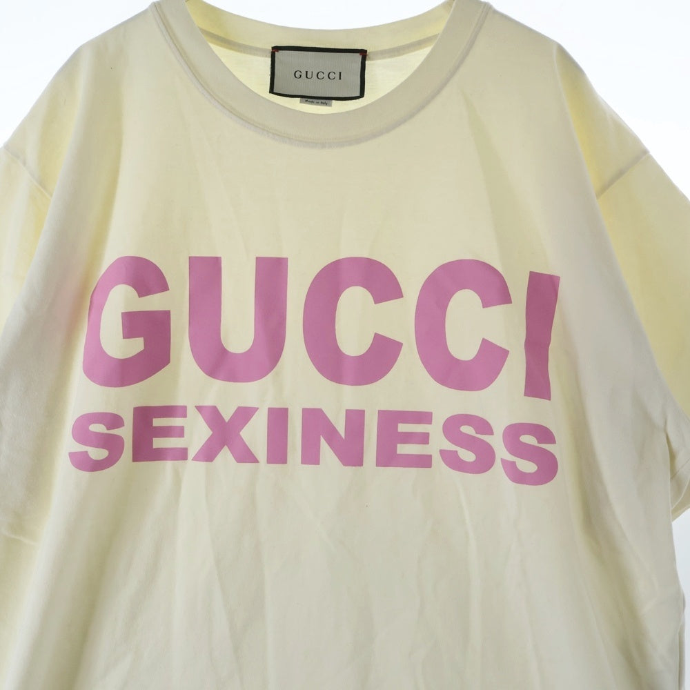 GUCCI(グッチ) ロゴプリント クルーネック 半袖Tシャツ カットソー