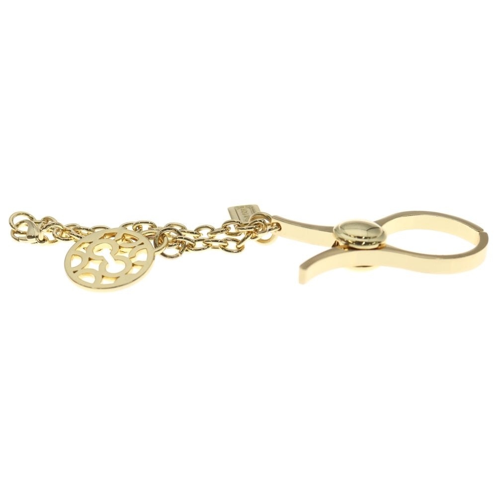 COACH(コーチ) グローブホルダー バッグチャーム キーリング キーホルダー ゴールド レディース