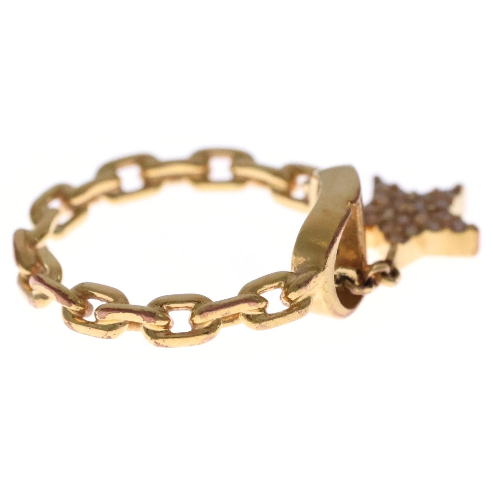 DIOR(ディオール) Petit CD スターチャーム リング ゴールド GP ライン