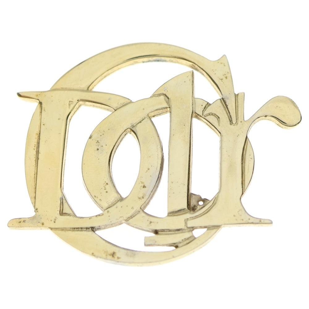 DIOR(ディオール) DIOR ロゴ ブローチ ゴールド GP ヴィンテージ レディース