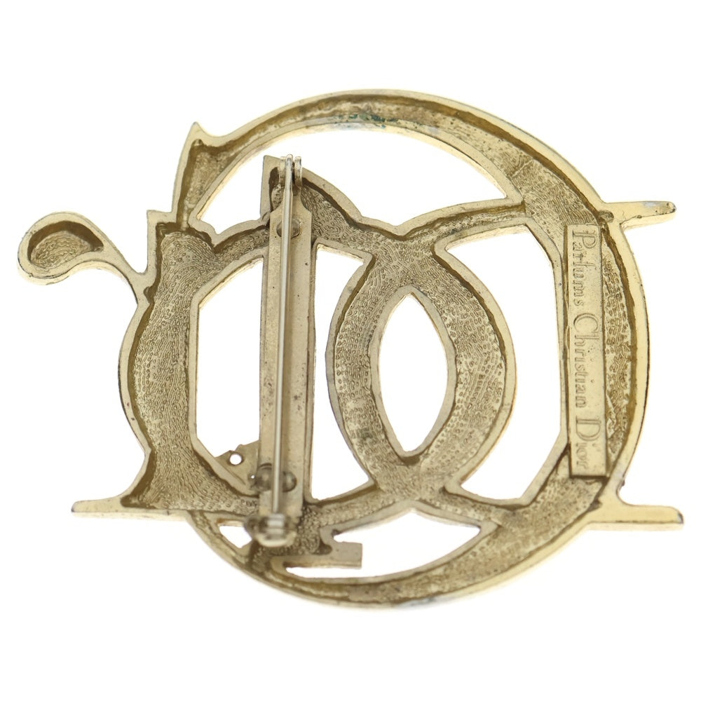 DIOR(ディオール) DIOR ロゴ ブローチ ゴールド GP ヴィンテージ レディース