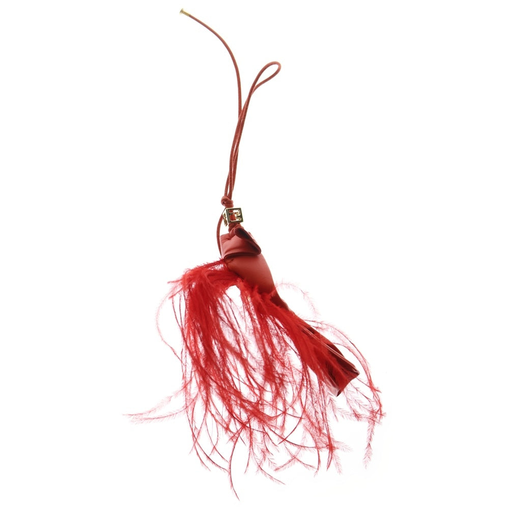 FENDI(フェンディ) Origami Fish オリガミ フィッシュ チャーム レッド レディース