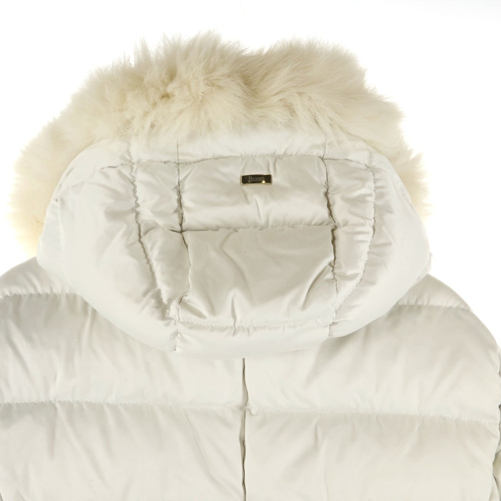 2068て　新品タグ付　ヘルノ　リゾート　エコファー　ダウンジャケット　ホワイト 楽天市場】HERNO ヘルノ ECO FUR DOWNJACKET エコ ファー ダウン