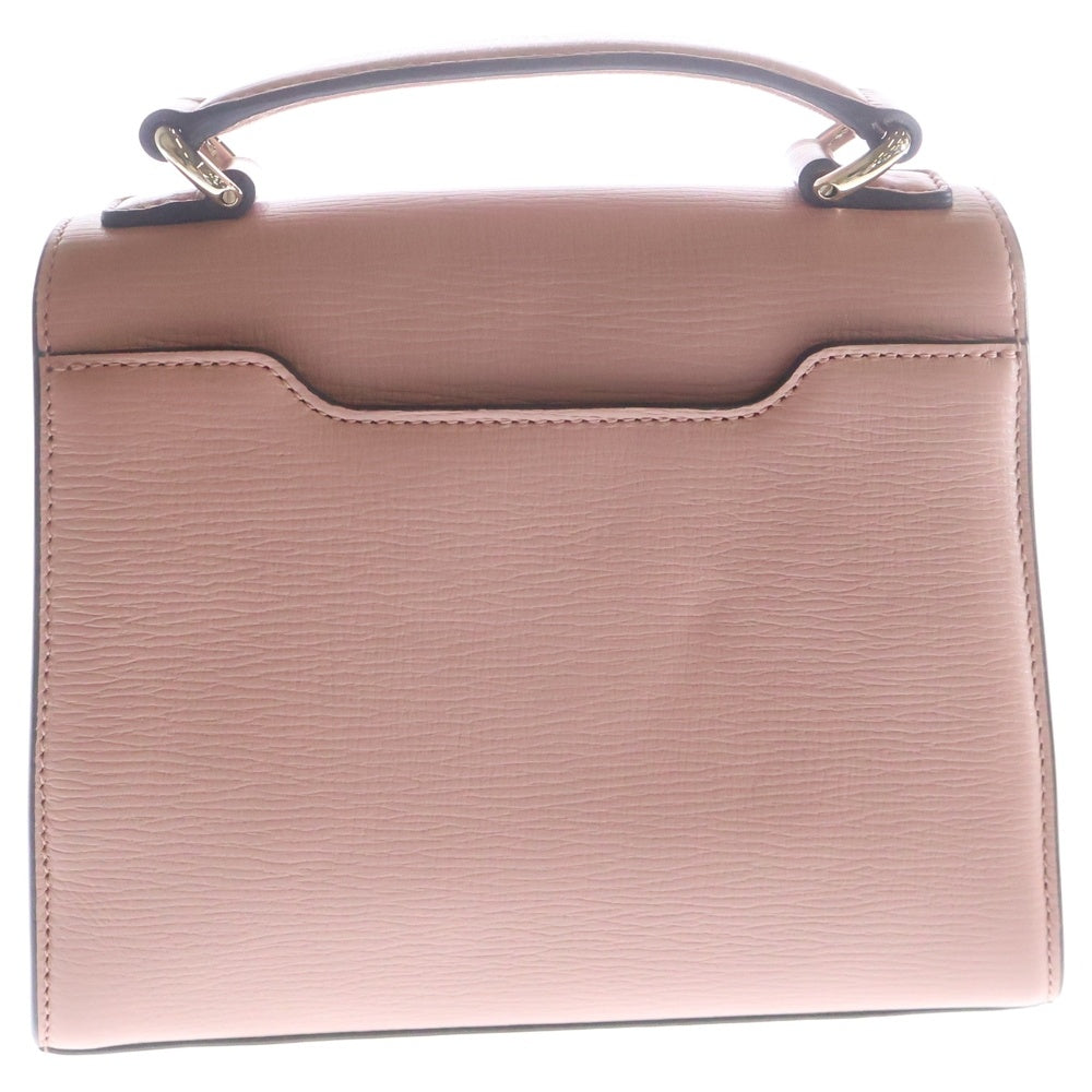FERRAGAMO(フェラガモ) ヴァラ ハンドバッグ ピンク レザー ゴールド金具 レディース