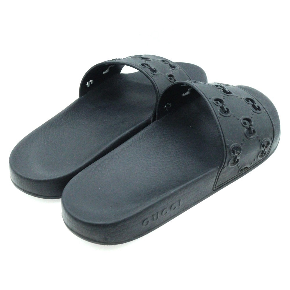 GUCCI(グッチ) GG ラバー スライド フラット シャワーサンダル ブラック 575957