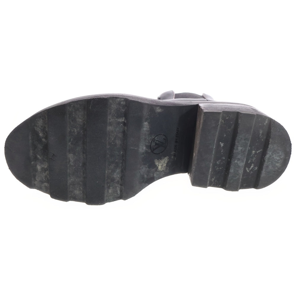 LOUIS VUITTON(ルイヴィトン) LV ボブール ライン モノグラム PVC レザー サイドゴア アンクル ショートブーツ ブラック レディース 1A8947