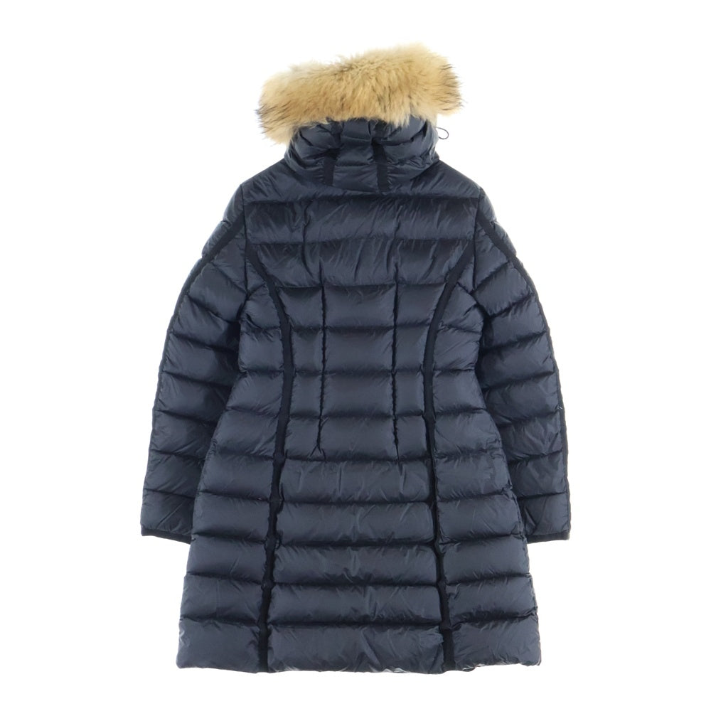 MONCLER(モンクレール) 17AW HERMIFER エルミファー ワッペンロゴ フーデッド ジップアップ ダウン ロング ジャケット ブラック レディース C20934990015 53048