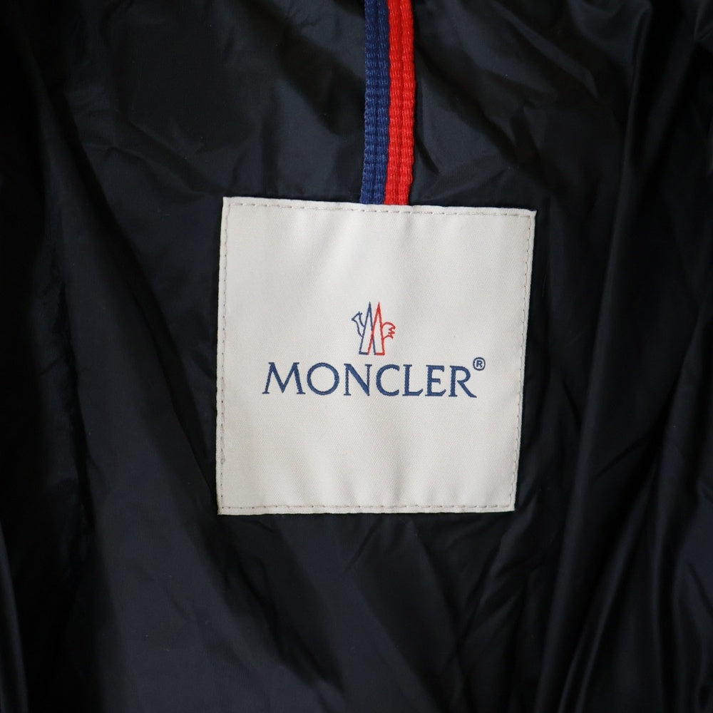 MONCLER(モンクレール) 17AW HERMIFER エルミファー ワッペンロゴ フーデッド ジップアップ ダウン ロング ジャケット ブラック レディース C20934990015 53048
