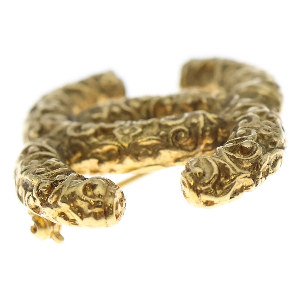 CHANEL(シャネル) ココマーク 溶岩 ブローチ GP ゴールド 93A レディース