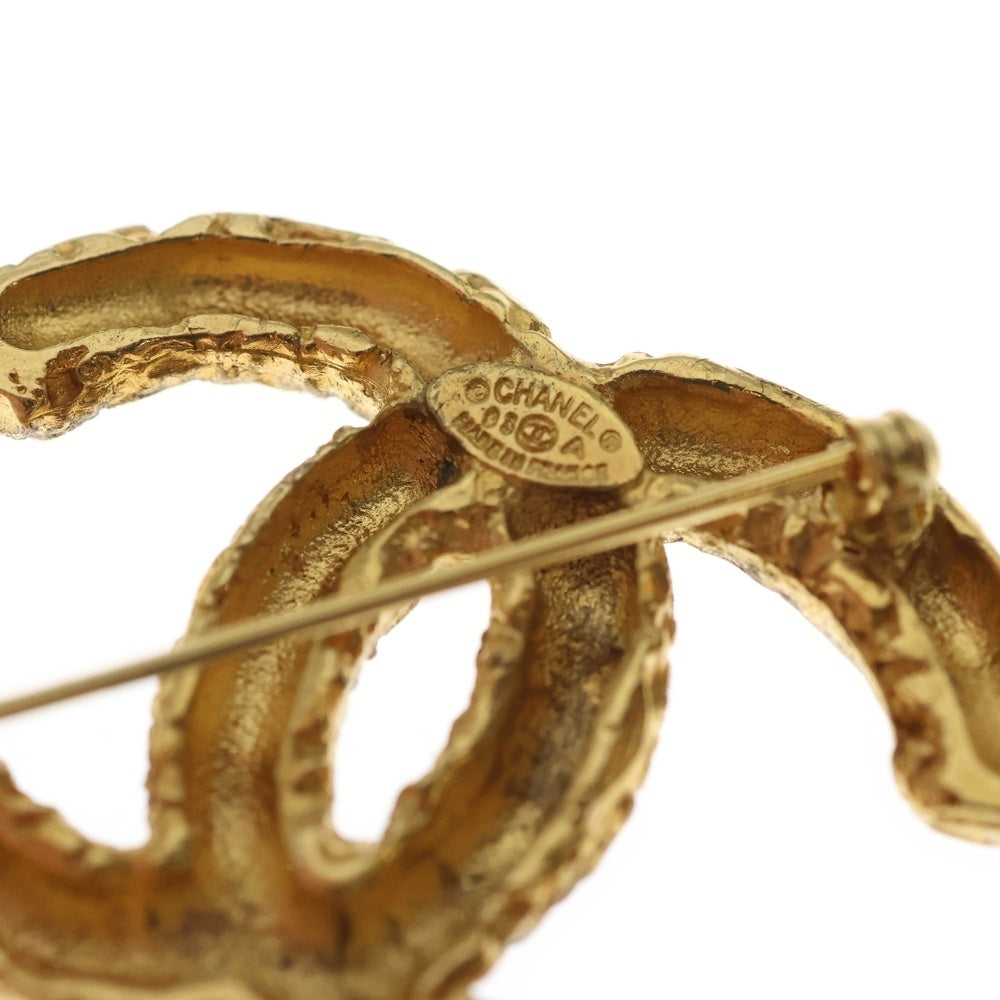 CHANEL(シャネル) ココマーク 溶岩 ブローチ GP ゴールド 93A レディース