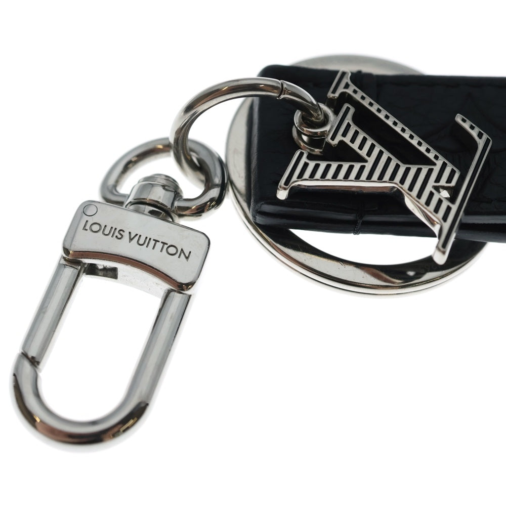 LOUIS VUITTON(ルイヴィトン) モノグラム シャドウ ポルトクレドラゴンヌ キーリング ブラック レザー M01298