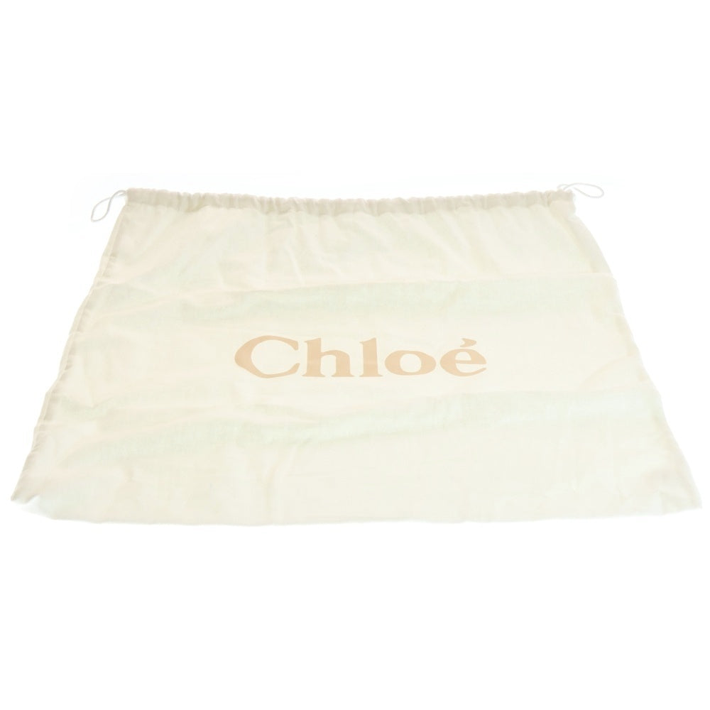 Chloe(クロエ) ウッディ ミディアム レザー ブラック トートバッグ