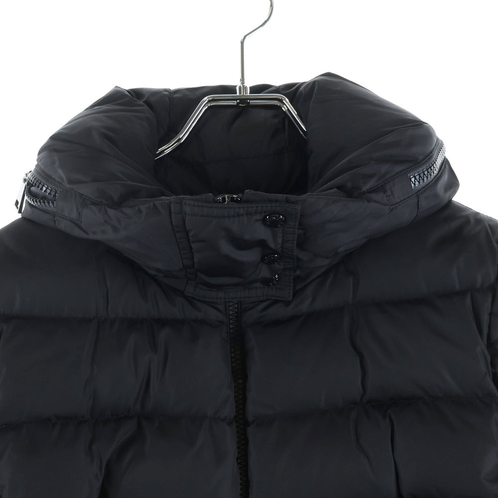 MONCLER(モンクレール) 19AW FLAMMETTE フラメッテ ワッペンロゴ スタンドカラー ジップアップ ダウン ロング ジャケット ブラック レディース E20934993105 54155