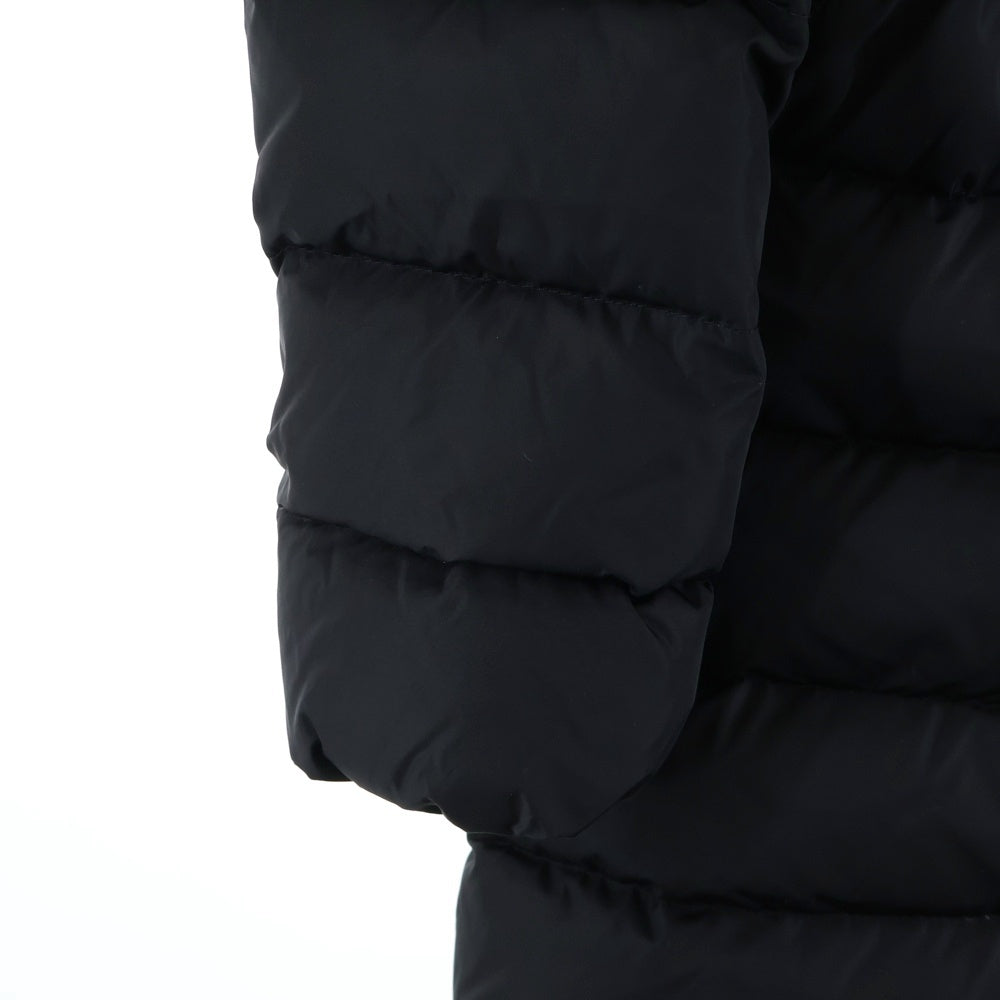 MONCLER(モンクレール) 19AW FLAMMETTE フラメッテ ワッペンロゴ スタンドカラー ジップアップ ダウン ロング ジャケット ブラック レディース E20934993105 54155