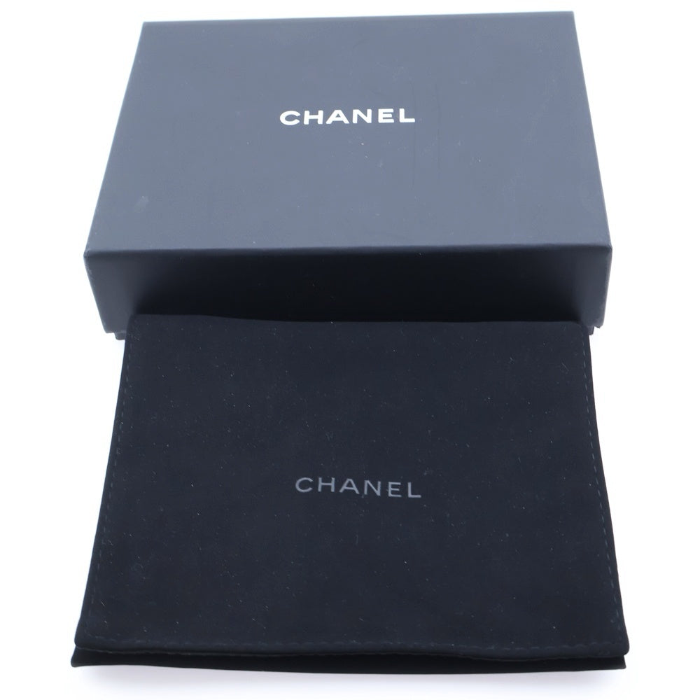 CHANEL(シャネル) マトラッセ スモール フラップ ウォレット 三つ折り財布 ピンク キャビアスキン シルバー金具