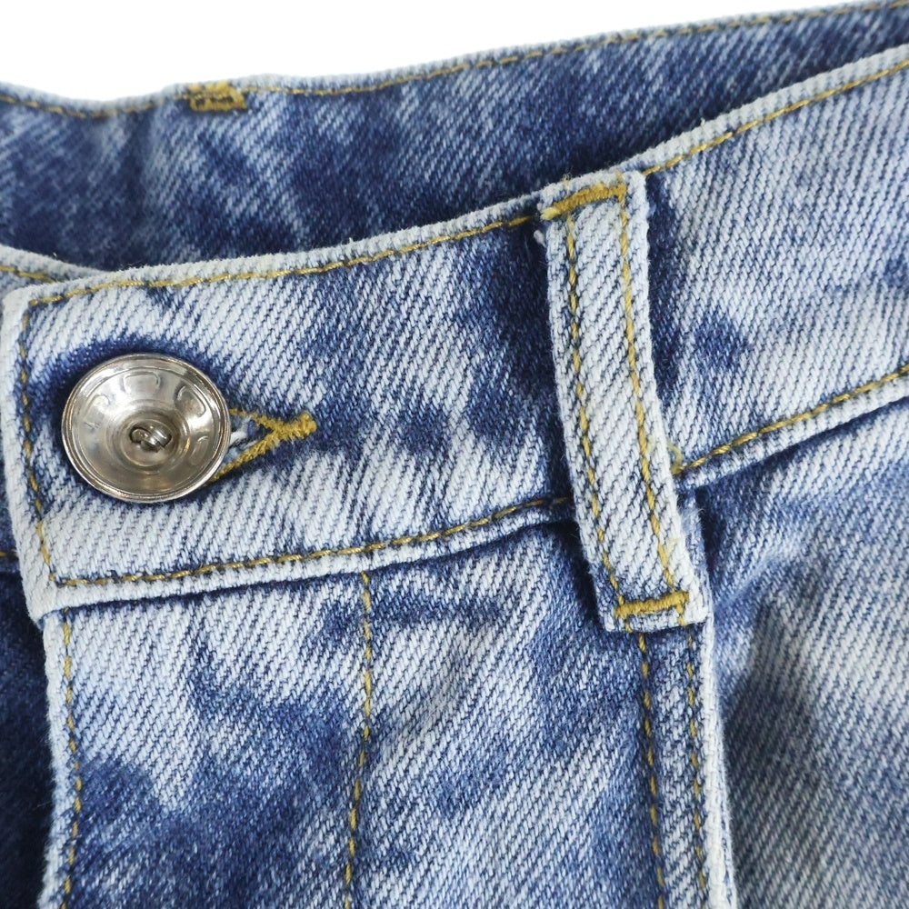 Maison Martin Margiela(メゾンマルタンマルジェラ) 23SS スラッシュディテール ワイド ストレートデニムパンツ ジーンズ インディゴ レディース S51LA0051 S30513