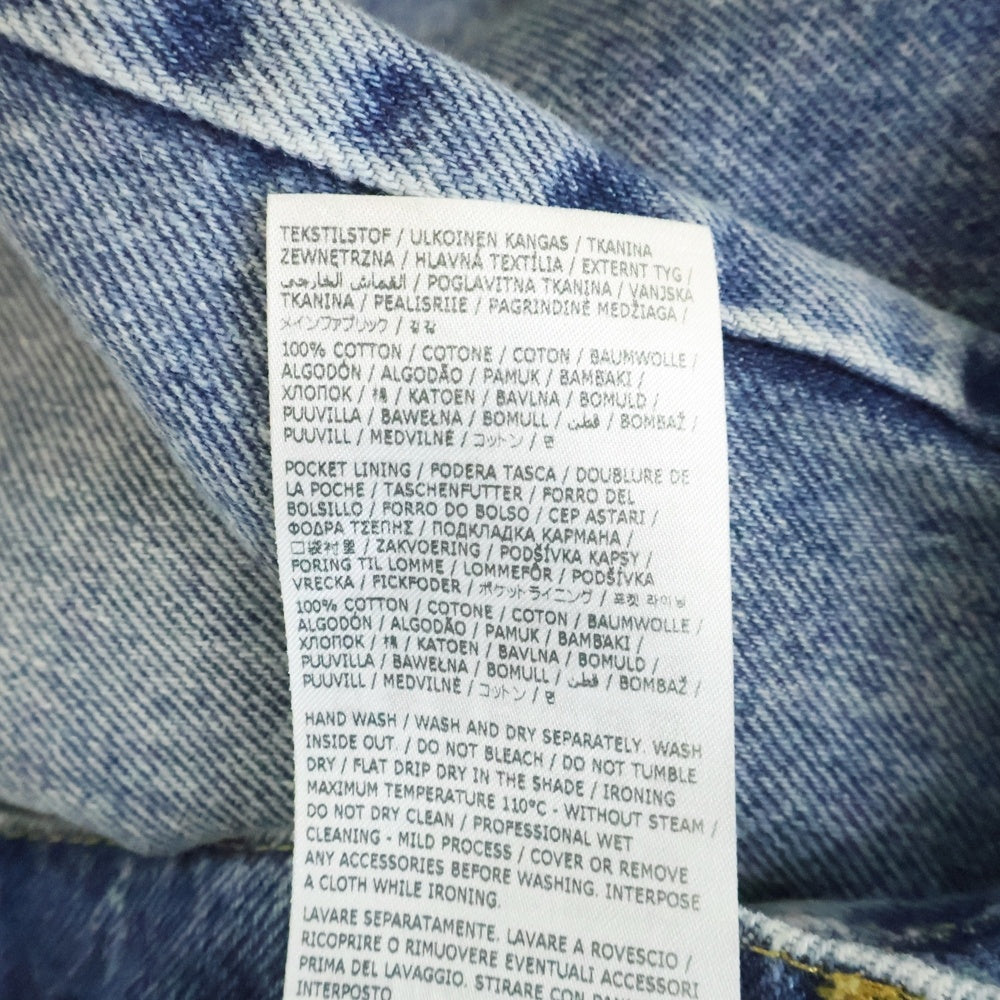 Maison Martin Margiela(メゾンマルタンマルジェラ) 23SS スラッシュディテール ワイド ストレートデニムパンツ ジーンズ インディゴ レディース S51LA0051 S30513