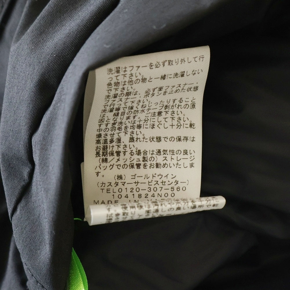 THE NORTH FACE(ザノースフェイス) MOUNTAIN DOWN COAT マウンテン ダウン ファー フーデッド ジップアップ ロング ジャケット コート ブラック ND91935