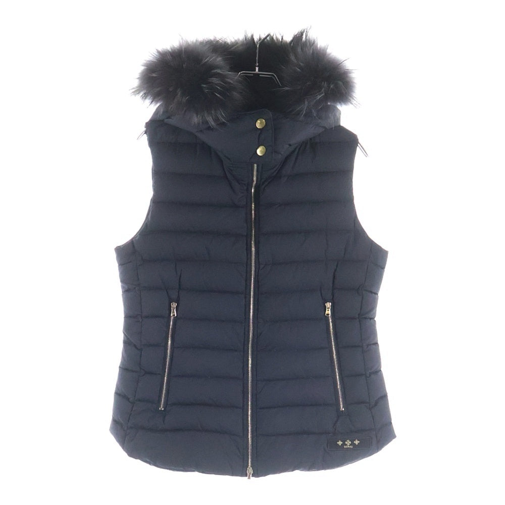 TATRAS(タトラス) ORSIERA オルシエラ ファー フーデッド ジップアップ ダウンベスト ブラック LTA17A4573 レディース