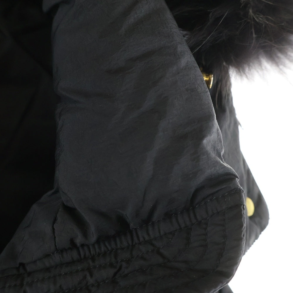 TATRAS(タトラス) ORSIERA オルシエラ ファー フーデッド ジップアップ ダウンベスト ブラック LTA17A4573 レディース