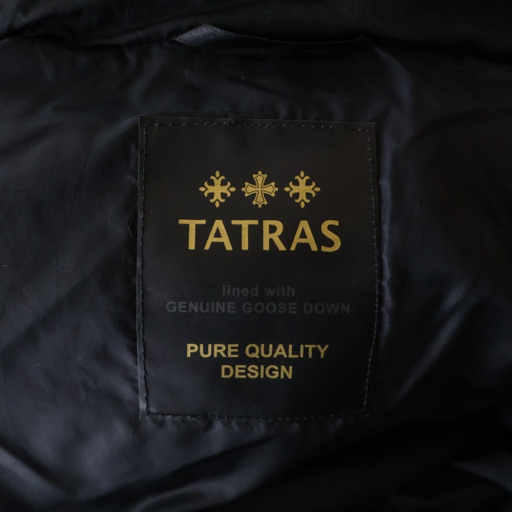 TATRAS(タトラス) ORSIERA オルシエラ ファー フーデッド ジップアップ ダウンベスト ブラック LTA17A4573 レディース