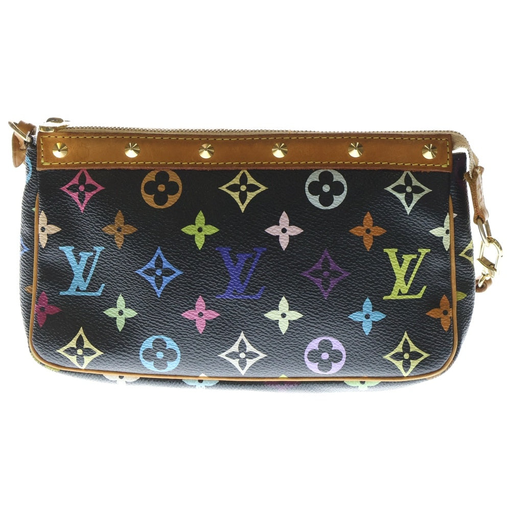 LOUIS VUITTON(ルイヴィトン) モノグラムマルチカラー ポシェットアクセソワール ノワール M92648 ブラック レディース