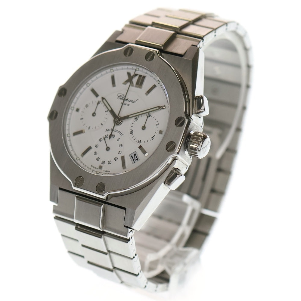 CHOPARD(ショパール) 26/8356 サンモリッツ クロノグラフ 白文字盤 SS/AT ステンレス 自動巻き 腕時計