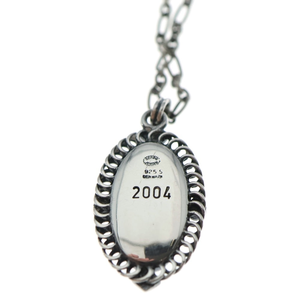 Georg Jensen(ジョージジェンセン) 2004年ヘリテージコレクション オーバルトップペンダント シルバー ネックレス レディース
