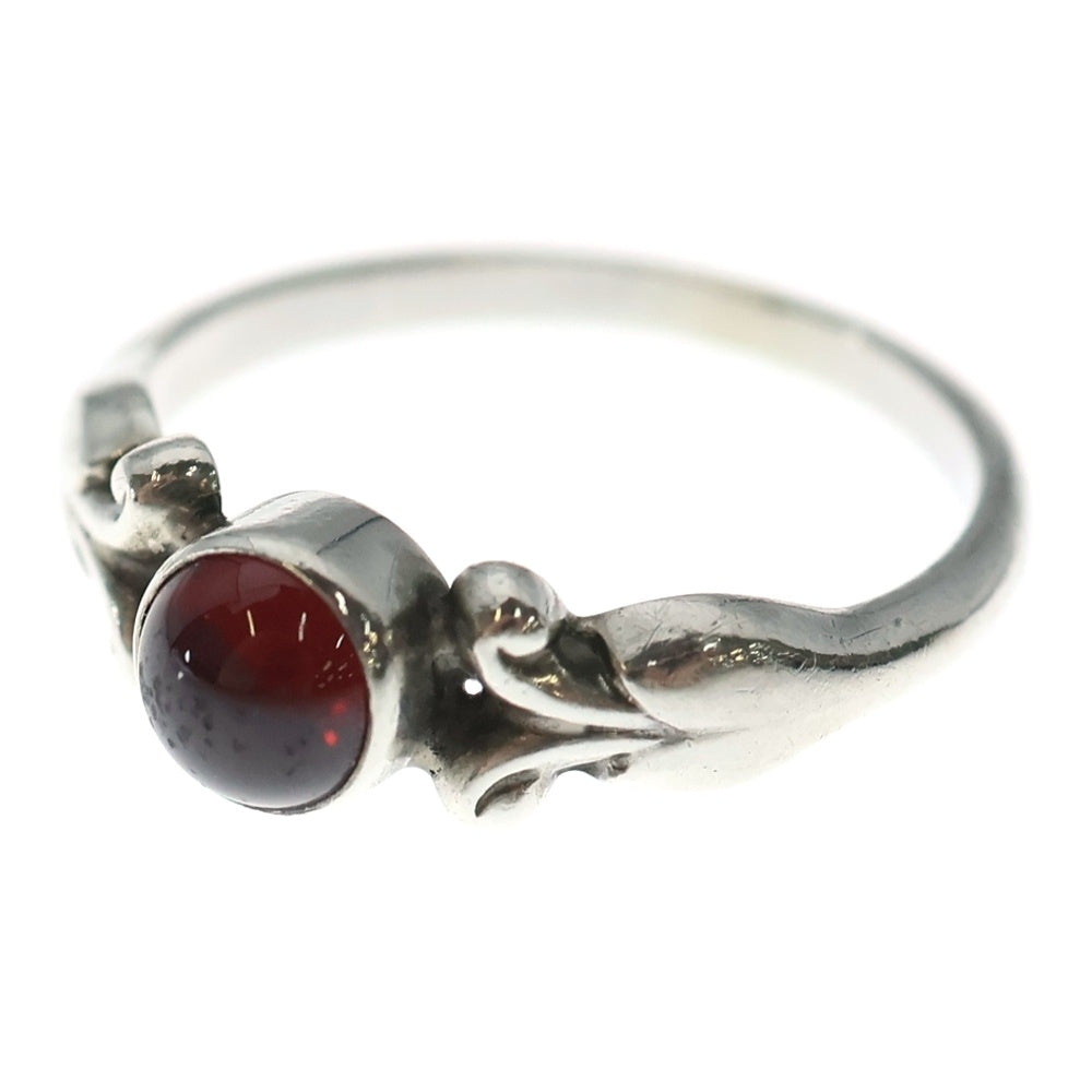 Georg Jensen(ジョージジェンセン) 赤石リング SV925 #S 55 シルバー アクセサリー レディース