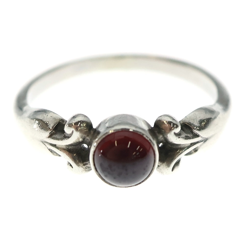Georg Jensen(ジョージジェンセン) 赤石リング SV925 #S 55 シルバー アクセサリー レディース