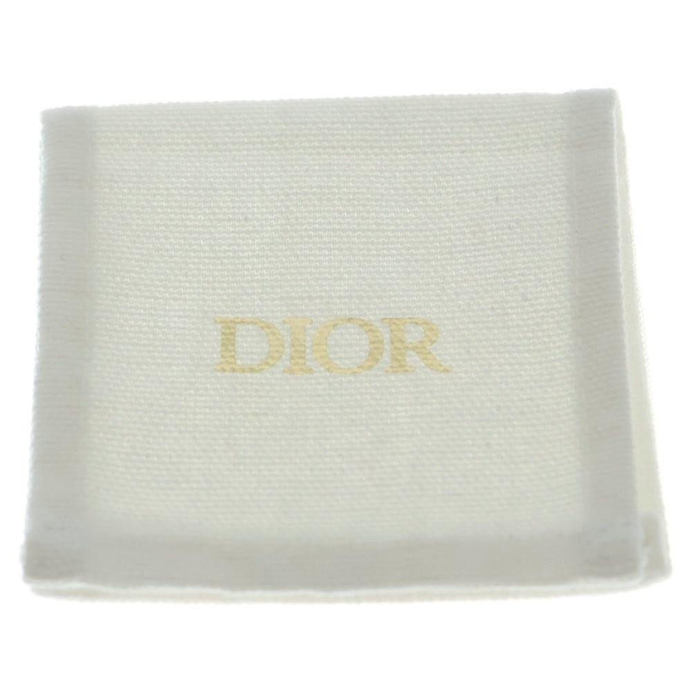 DIOR(ディオール) ロゴリング ラインストーン ゴールド GP #M レディース
