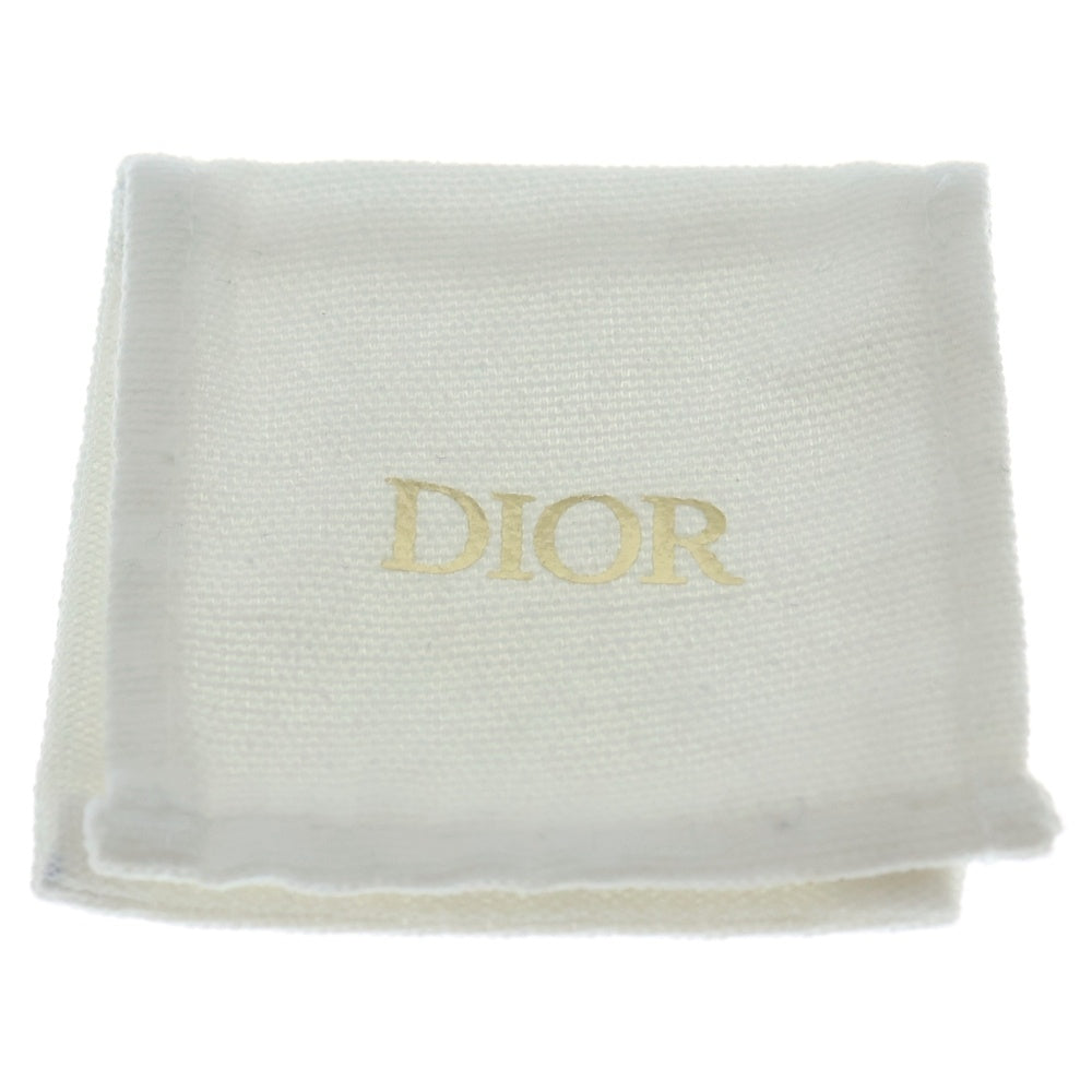 DIOR(ディオール) リボン パールピアス ラインストーン ゴールド レディース