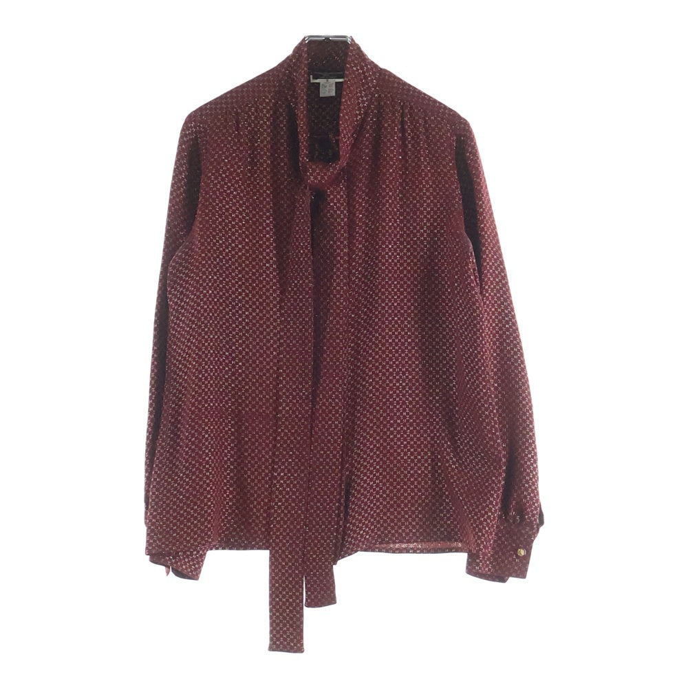 CHANEL(シャネル) CHANELCREATIONS ココマーク総柄シャツ レッド レディース