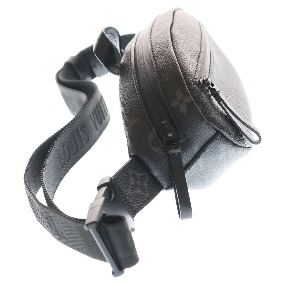 LOUIS VUITTON(ルイヴィトン) モノグラム・エクリプス キャッチ バムバッグ ショルダーバッグ ボディバッグ ウエストバッグ ブラック PVC M82777 ブラック金具