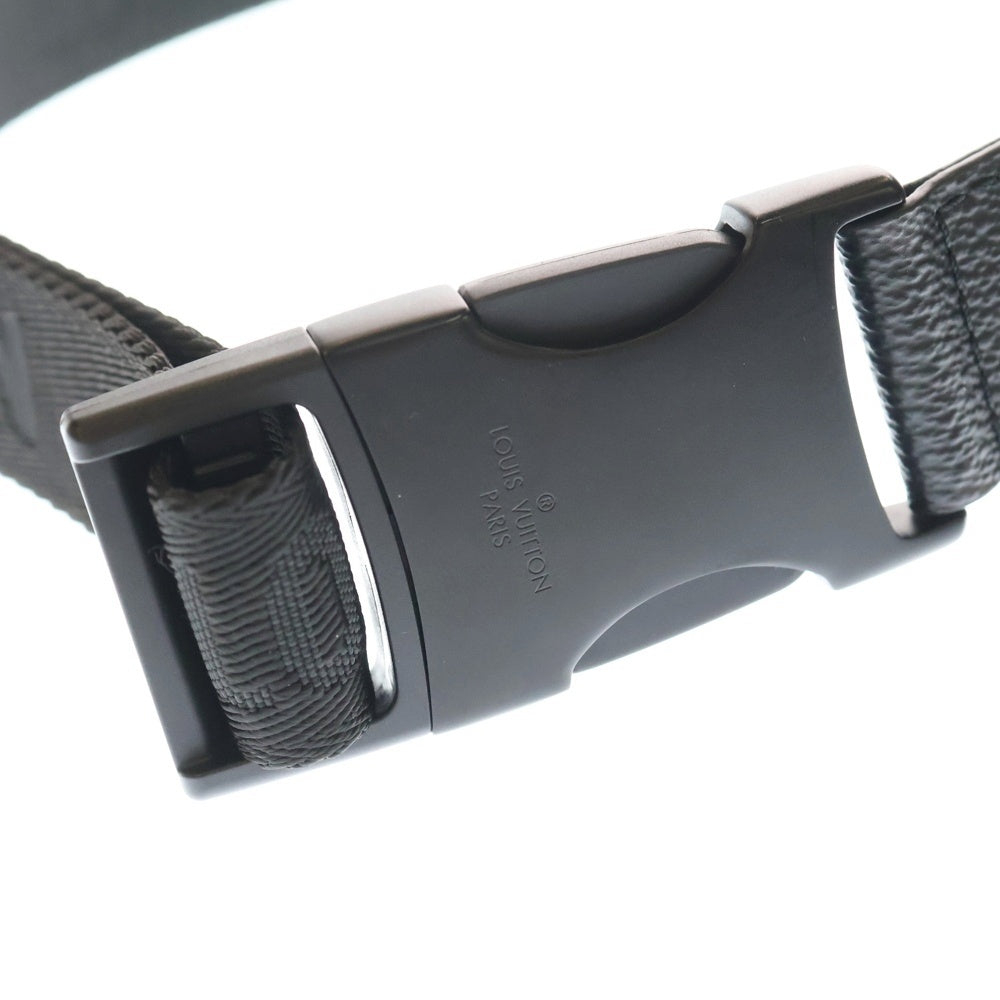 LOUIS VUITTON(ルイヴィトン) モノグラム・エクリプス キャッチ バムバッグ ショルダーバッグ ボディバッグ ウエストバッグ ブラック PVC M82777 ブラック金具