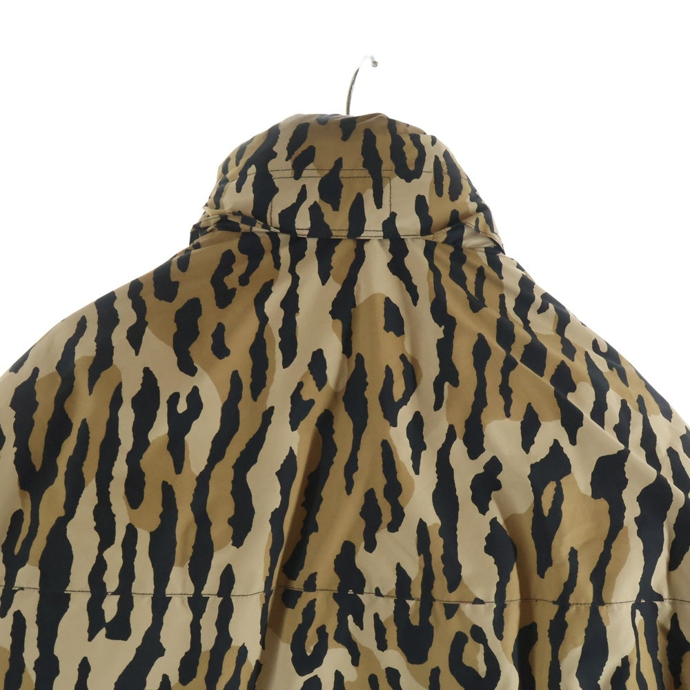WACKO MARIA(ワコマリア) ×NANGA ナンガ レオパード総柄プリント ダウンジャケット ブラウン