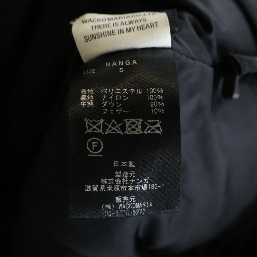 WACKO MARIA(ワコマリア) ×NANGA ナンガ レオパード総柄プリント ダウンジャケット ブラウン