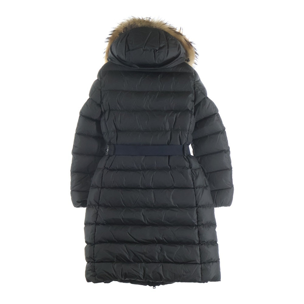 MONCLER(モンクレール) KHLOE GIUBBOTTO クロエ ジュッボット ファー付き ロングダウンコート ブラック レディース カーキ