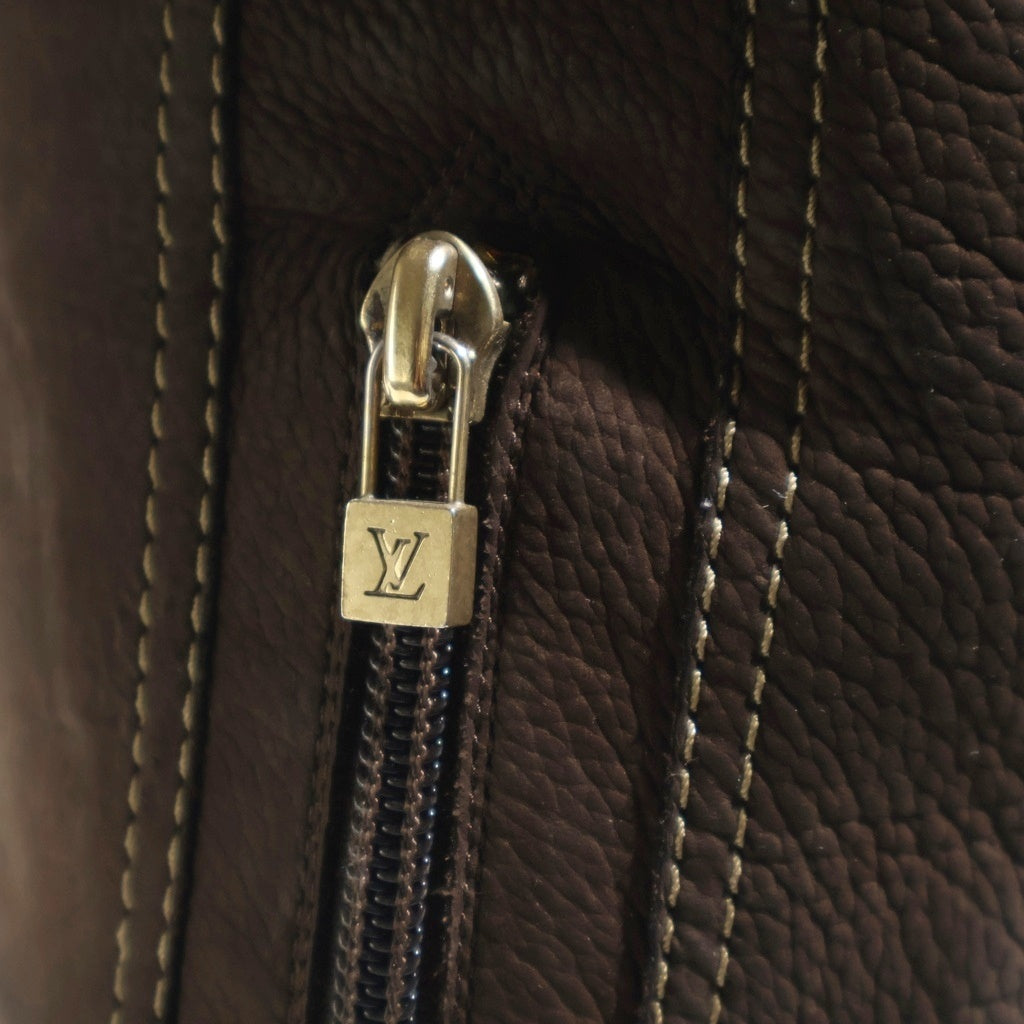 LOUIS VUITTON(ルイヴィトン) スウェードレザー ロングブーツ ブラウン 35・1/2 NQ0064 レディース