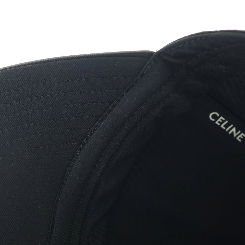 CELINE(セリーヌ) トリオンフ ベースボールキャップ ブラック M 2AUT6969P.38NO ゴールド金具