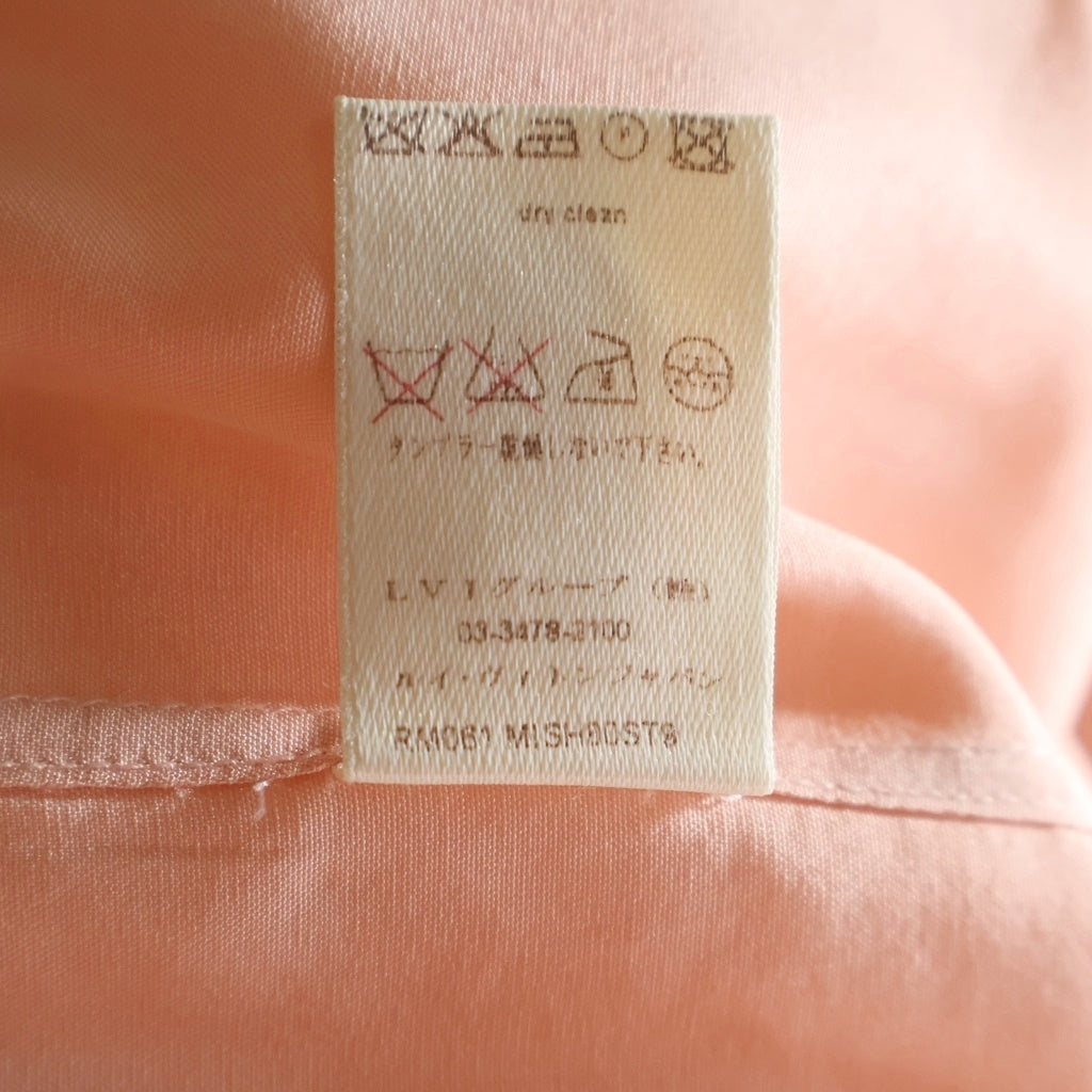 LOUIS VUITTON(ルイヴィトン) 06SS LVロゴ刺繍 シルク 半袖シャツ ピンク RM061 MISH80ST9