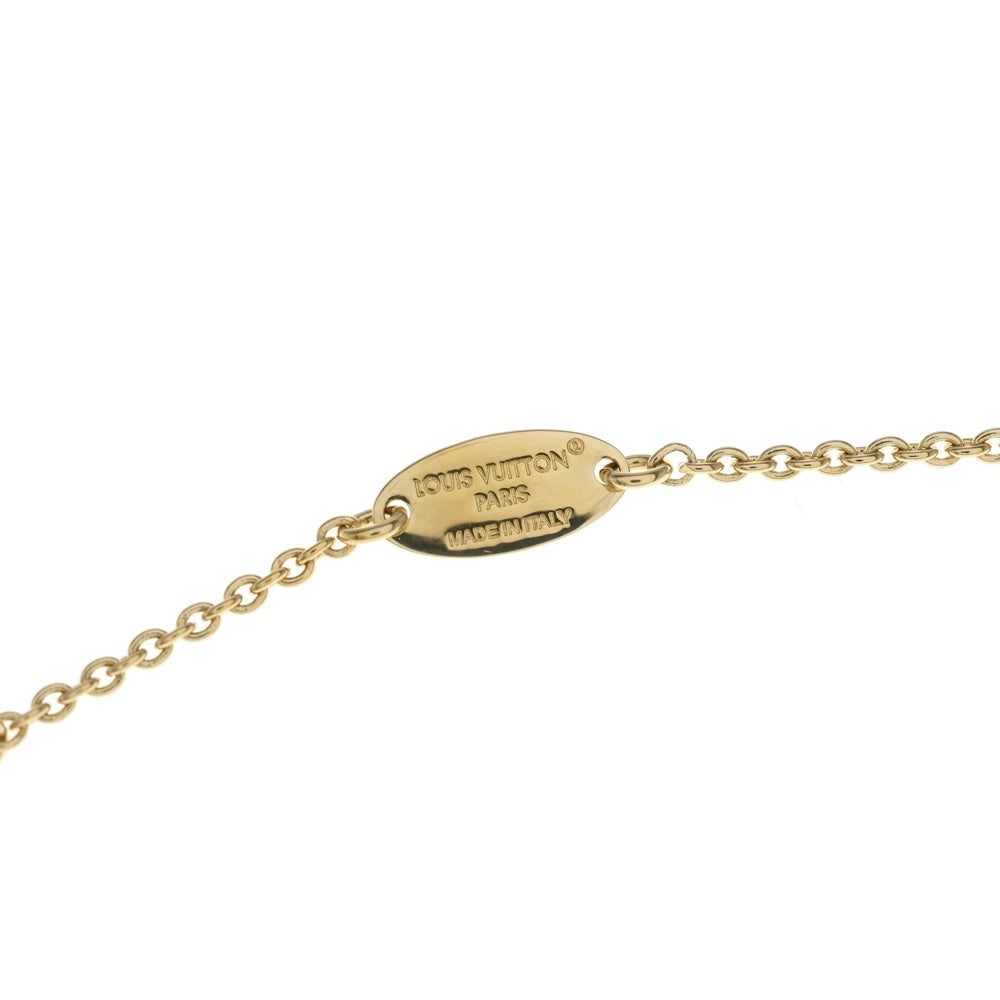 LOUIS VUITTON(ルイヴィトン) ネックレス・LV スクリプト ペンダント ネックレス ゴールド チェーン M03525 レディース