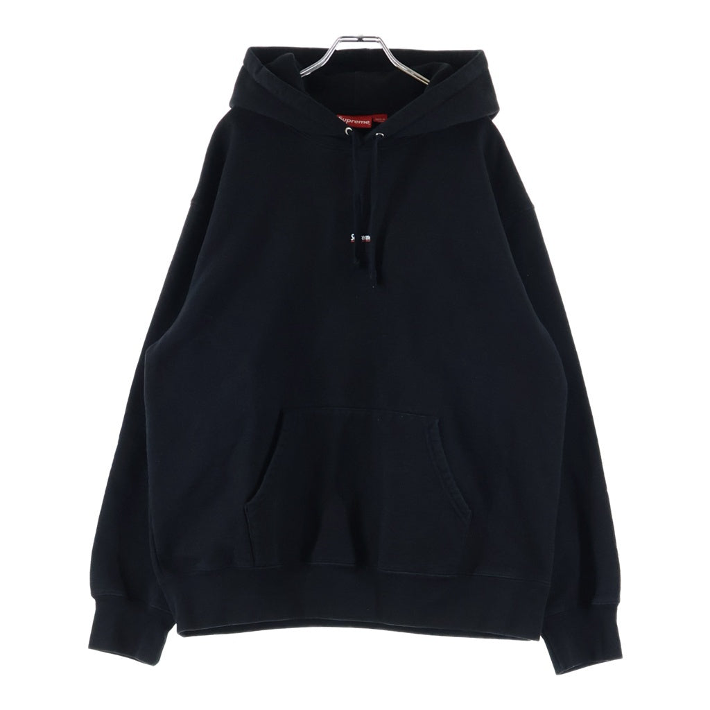 SUPREME(シュプリーム) 22AW Underline Hooded Sweatshirt アンダーライン ロゴプリント プルオーバースウェット パーカー フーディー ブラック
