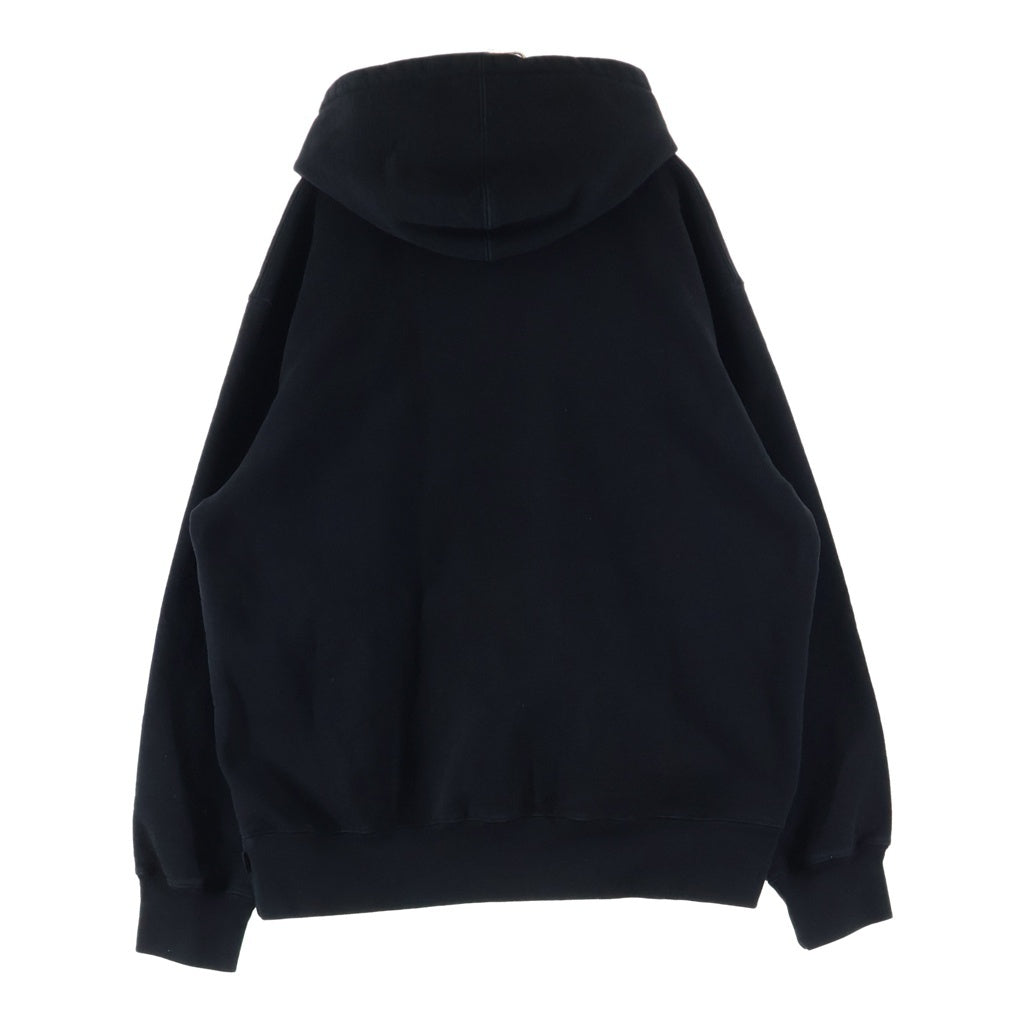 SUPREME(シュプリーム) 22AW Underline Hooded Sweatshirt アンダーライン ロゴプリント プルオーバースウェット パーカー フーディー ブラック