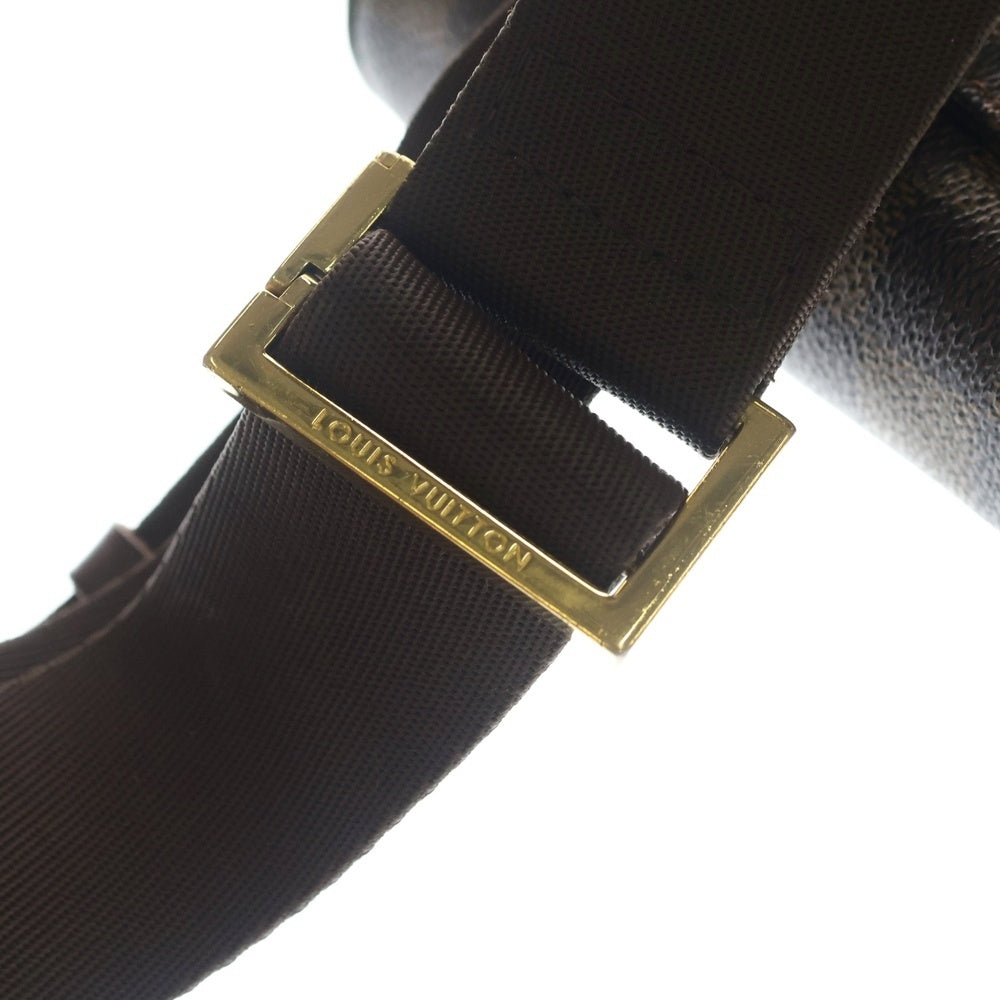 LOUIS VUITTON(ルイヴィトン) ダミエジェロニモス ショルダーバッグ ウエストバッグ ボディバッグ ブラウン レザー×PVC N51994 ゴールド金具
